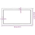 Pikkukuva 10 / 10: vidaXL Pöytälevy ruskea 80x40x(2-6)cm käsitelty täystammi elävä reuna