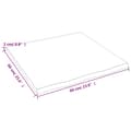 Miniatyrbillede 8 af 8: vidaXL bordplade 60x60x2 cm naturlig kant behandlet egetræ lysebrun
