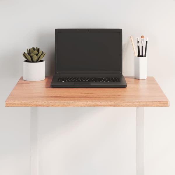 vidaXL bordplade 60x60x2 cm naturlig kant behandlet egetræ lysebrun