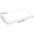 Miniatyrbilde 6 av 7: vidaXL Bordplate lysebrun 60x40x2cm behandlet heltre eik naturlig kant