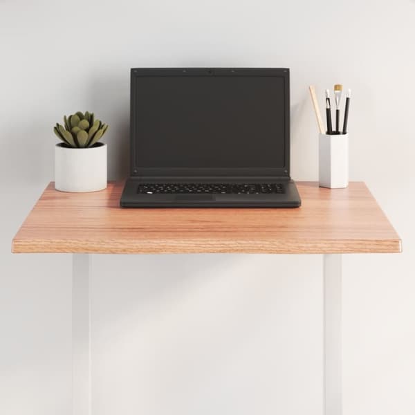 vidaXL Bordplate lysebrun 60x40x2cm behandlet heltre eik naturlig kant