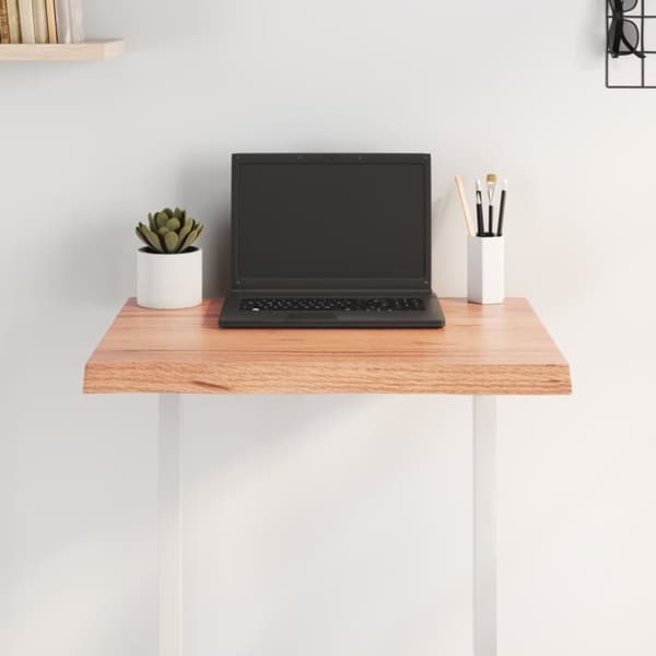 vidaXL Pöytälevy ruskea 60x40x(2-4)cm käsitelty täystammi elävä reuna