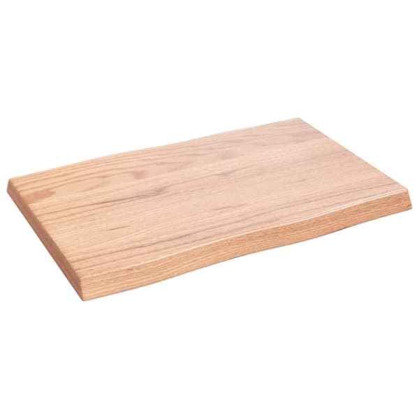 vidaXL Pöytälevy ruskea 60x40x(2-4)cm käsitelty täystammi elävä reuna