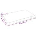 Pikkukuva 10 / 11: vidaXL Pöytälevy ruskea 60x40x(2-4)cm käsitelty täystammi elävä reuna