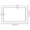 Pikkukuva 11 / 11: vidaXL Pöytälevy ruskea 60x40x(2-4)cm käsitelty täystammi elävä reuna