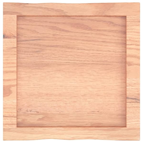 vidaXL bordplade 40x40x(2-4) cm naturlig kant behandlet træ lysebrun