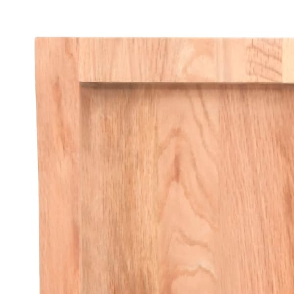 vidaXL bordplade 40x40x(2-4) cm naturlig kant behandlet træ lysebrun