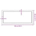 Pikkukuva 11 / 11: vidaXL Pöytälevy 100x40x(2-6) cm käsittelemätön täysi puu elävä reuna