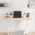 Miniatyrbilde 4 av 8: vidaXL Bordplate 100x40x2 cm ubehandlet heltre eik naturlig kant