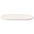 Miniatyrbillede 3 af 7: vidaXL bordplade 60x30x2,5 cm oval massivt fyrretræ hvid