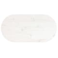 Miniatyrbillede 4 af 7: vidaXL bordplade 60x30x2,5 cm oval massivt fyrretræ hvid