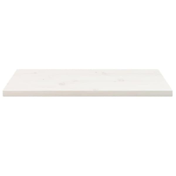 vidaXL Bordplate hvit 80x40x2,5 cm heltre furu rektangulær