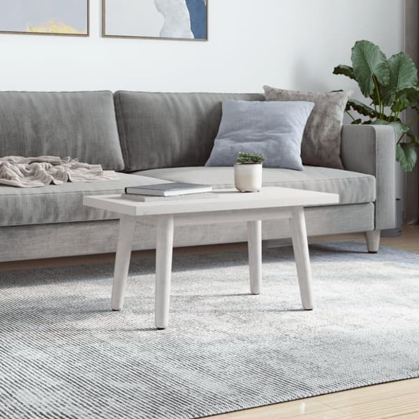 vidaXL Pöytälevy valkoinen 80x40x2,5 cm täysi mänty suorakaide