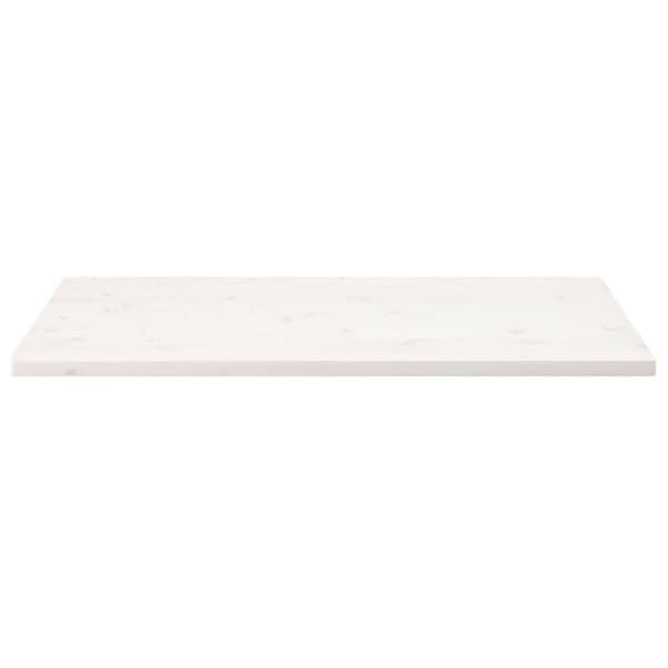 vidaXL Bordsskiva vit 100x50x2,5 cm massiv furu rektangulär
