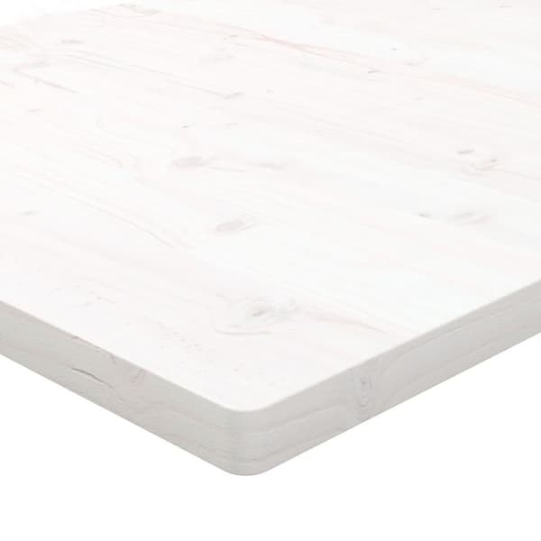 vidaXL Bordsskiva vit 100x50x2,5 cm massiv furu rektangulär