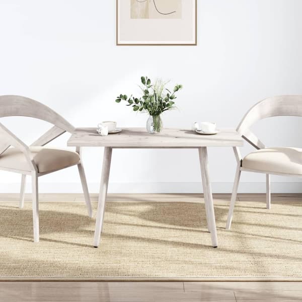 vidaXL Bordsskiva vit 100x50x2,5 cm massiv furu rektangulär