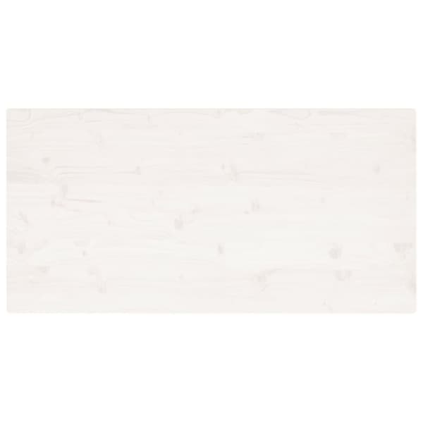 vidaXL Pöytälevy valkoinen 110x60x2,5 cm täysi mänty suorakaide