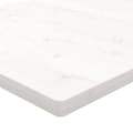 Pikkukuva 5 / 7: vidaXL Pöytälevy valkoinen 110x60x2,5 cm täysi mänty suorakaide