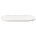 Miniatyrbillede 3 af 7: vidaXL bordplade 70x35x2,5 cm oval massivt fyrretræ hvid