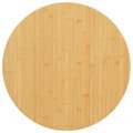 Miniatyrbilde 1 av 4: vidaXL Bordplate Ø60x2,5 cm bambus
