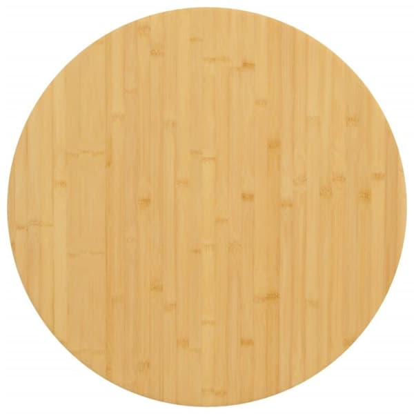 vidaXL Bordplate Ø60x2,5 cm bambus