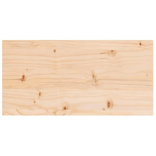 vidaXL Bordsskiva 80x40x2,5 cm massiv furu rektangulär
