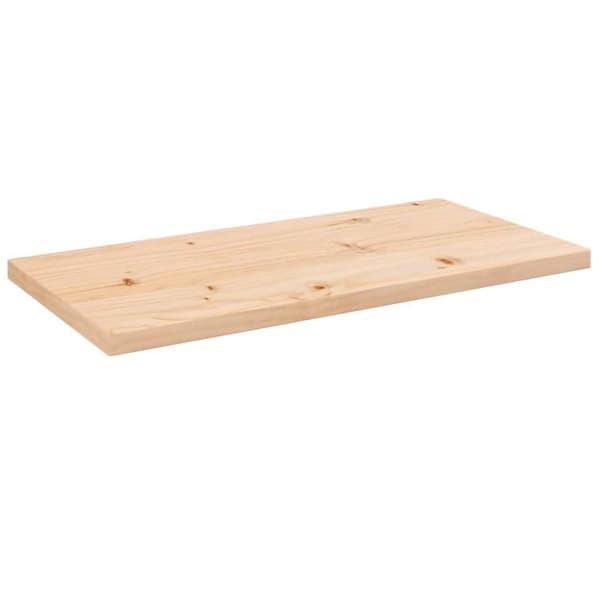 vidaXL Bordsskiva 80x40x2,5 cm massiv furu rektangulär