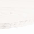 Miniatyrbilde 5 av 7: vidaXL Bordplate hvit 110x55x2,5 cm heltre furu oval