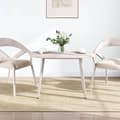 Miniatyrbilde 2 av 7: vidaXL Bordplate hvit 110x55x2,5 cm heltre furu oval