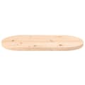 Miniatyrbillede 3 af 7: vidaXL bordplade 80x40x2,5 cm oval massivt fyrretræ