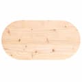 Miniatyrbillede 4 af 7: vidaXL bordplade 80x40x2,5 cm oval massivt fyrretræ