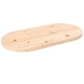 Miniatyrbillede 1 af 7: vidaXL bordplade 80x40x2,5 cm oval massivt fyrretræ