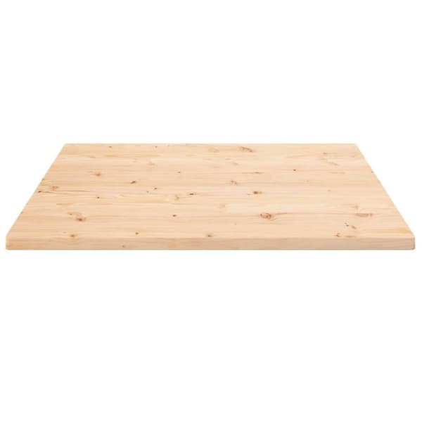 vidaXL Bordsskiva 70x70x2,5 cm massiv furu fyrkantig