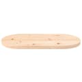 Miniatyrbillede 3 af 7: vidaXL bordplade 60x30x2,5 cm oval massivt fyrretræ