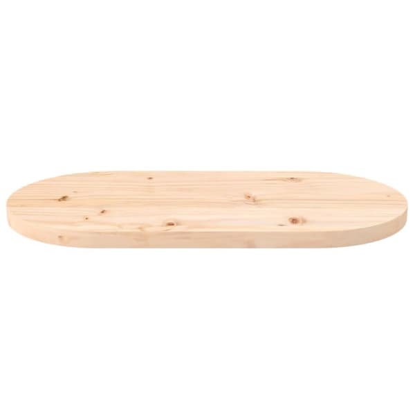 vidaXL Bordplate 60x30x2,5 cm heltre furu oval