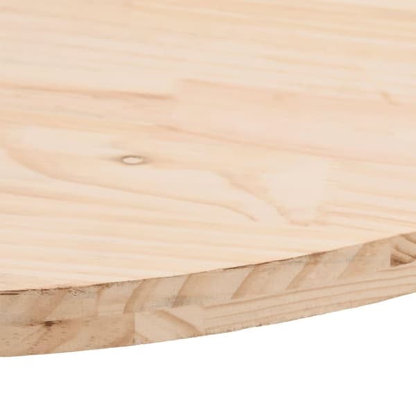 vidaXL Bordplate 60x30x2,5 cm heltre furu oval