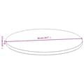 Miniatyrbilde 4 av 4: vidaXL Bordplate Ø50x1,5 cm bambus