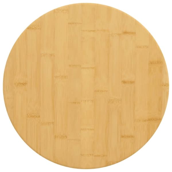 vidaXL Bordplate Ø50x1,5 cm bambus