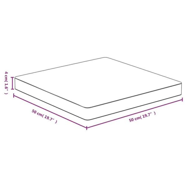 vidaXL bordplade 50x50x4 cm bambus