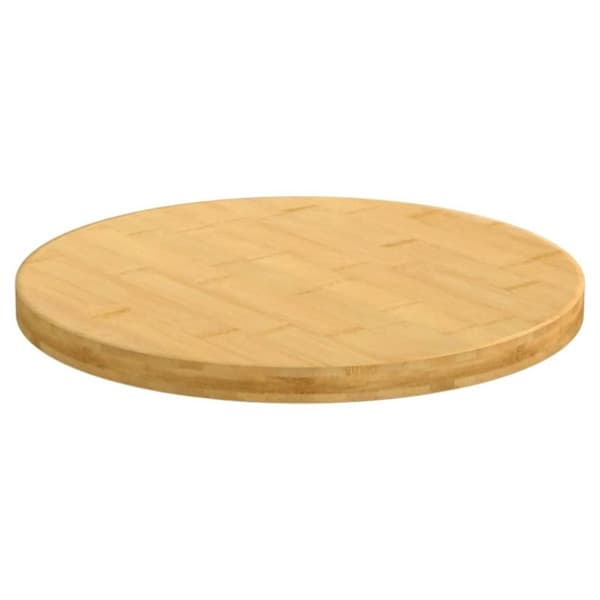 vidaXL Bordsskiva Ø50x2,5 cm bambu
