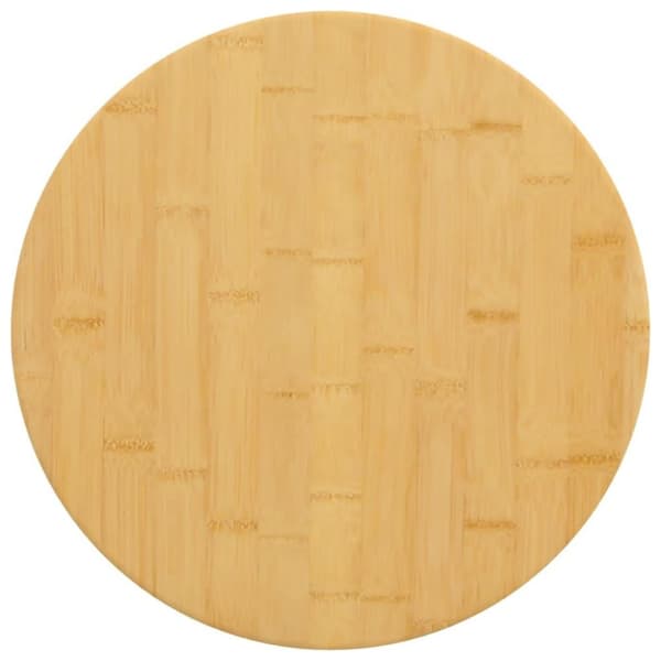 vidaXL Bordsskiva Ø50x2,5 cm bambu