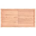 Pikkukuva 3 / 9: vidaXL Pöytälevy ruskea 120x60x(2-4)cm käsitelty täystammi elävä reuna