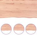 Pikkukuva 4 / 9: vidaXL Pöytälevy ruskea 120x60x(2-4)cm käsitelty täystammi elävä reuna