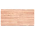 Pikkukuva 1 / 9: vidaXL Pöytälevy ruskea 120x60x(2-4)cm käsitelty täystammi elävä reuna