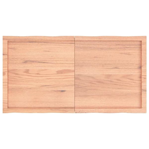 vidaXL Bordplate lysebrun 120x60x(2-4)cm behandlet heltre naturlig