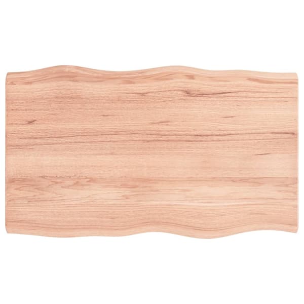 vidaXL Bordplate lysebrun 100x60x(2-4)cm behandlet heltre naturlig