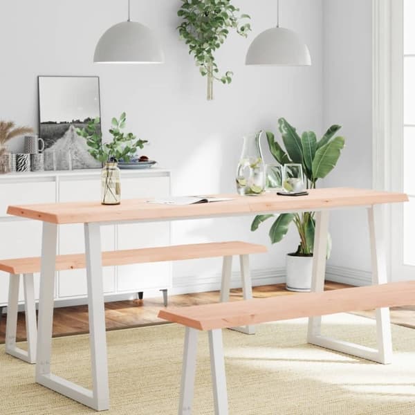 vidaXL Pöytälevy 180x60x(2-4) cm käsittelemätön täysi puu elävä reuna