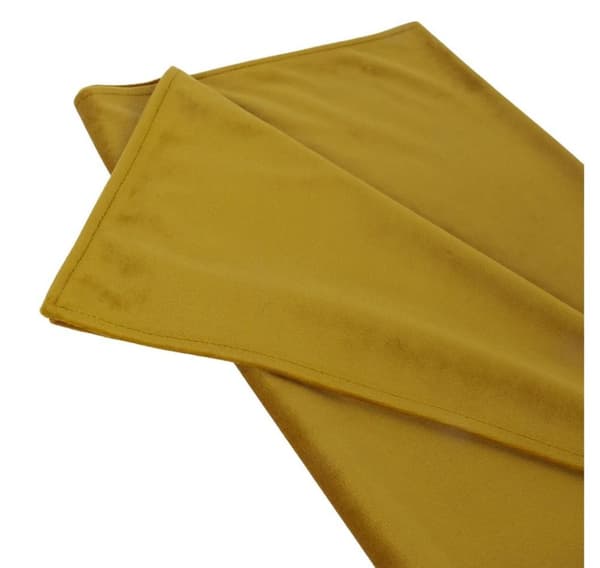 Bordsmatta SAMMET 43x116cm, senapsgul