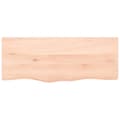 Miniatyrbilde 3 av 6: vidaXL Bordplate 100x40x2 cm ubehandlet heltre eik