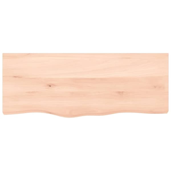 vidaXL bordplade 100x40x2 cm ubehandlet massivt egetræ